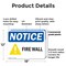 Signmission Fire Wall OSHA Notice Sign, Plastic, 18in W x 12in L, 2PK OS-2PACK-NS-P-1218-L-15670 - alternate 6